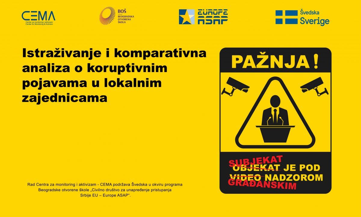 Istraživanje o percepciji građana o koruptivnim pojavama u lokalnoj zajednici 