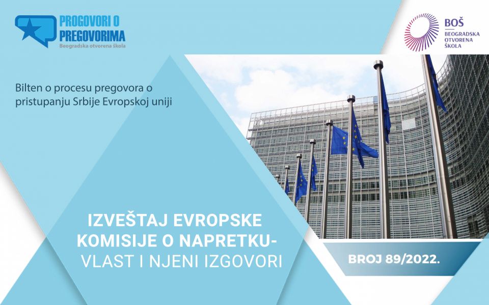 Dostupan 89. broj biltena Progovori o pregovorima „Izveštaj Evropske komisije o napretku Srbije - Vlast i njeni izgovori“
