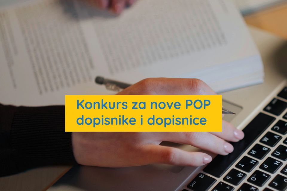 Konkurs za nove POP dopisnike i dopisnice