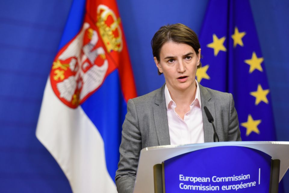 Brnabić sa Žiofreom: Punopravno članstvo u Evropskoj uniji ostaje prioritet Srbije