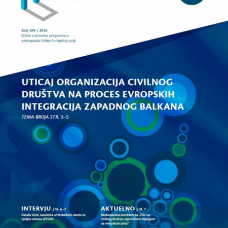 14. broj Biltena Progovori o pregovorima - Uticaj organizacija civilnog društva na proces evropskih integracija Zapadnog Balkana
