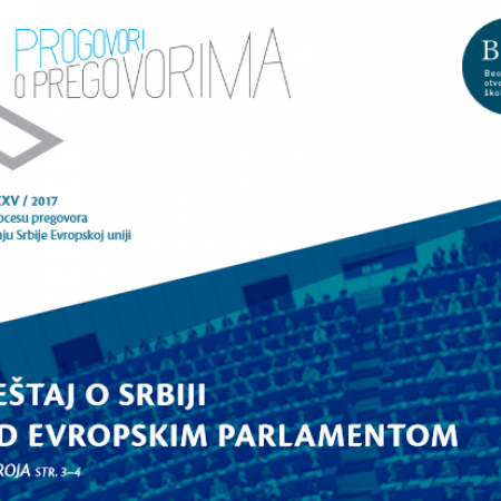 25. broj Biltena Progovori o pregovorima - Izveštaj o Srbiji pred Evropskim parlamentom